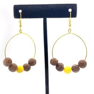 Brown and Yellow Lava